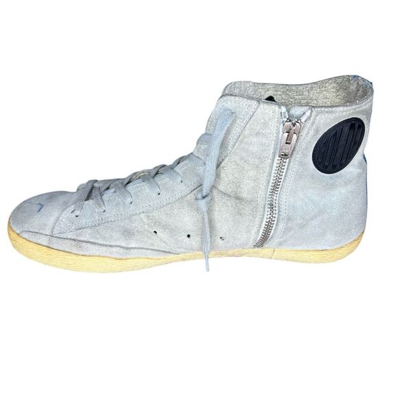 Golden Goose Francy Suede Gray Black Size 43 10 US - Picture 6 of 8